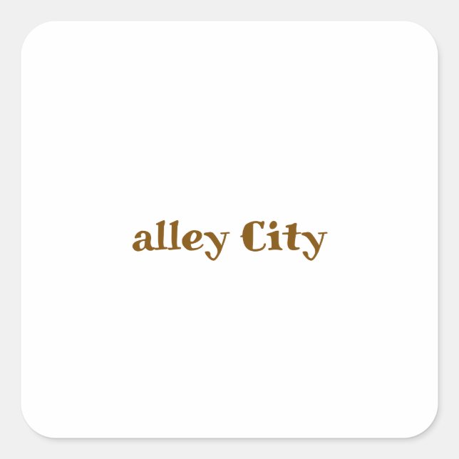 Create Your Own Square Sticker (Front)