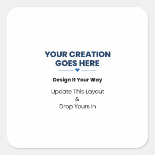Create Your Own Square Sticker