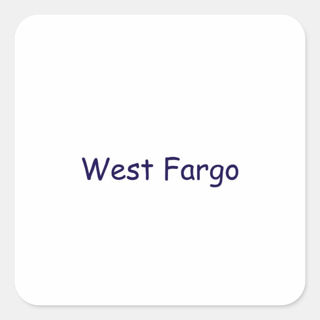 Create Your Own Square Sticker (Front)