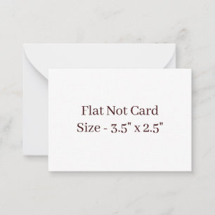Create Your Own Squared 3.5" x 2.5" Flat Card