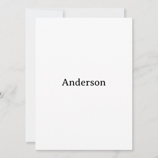 Create Your Own Squared 5.5" x 7.5" Invitation (Front)