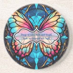 Create Your Own Stained Glass Enchanting Butterfly Coaster