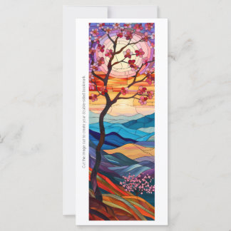 Create Your Own Stained Glass Sunset Bookmark