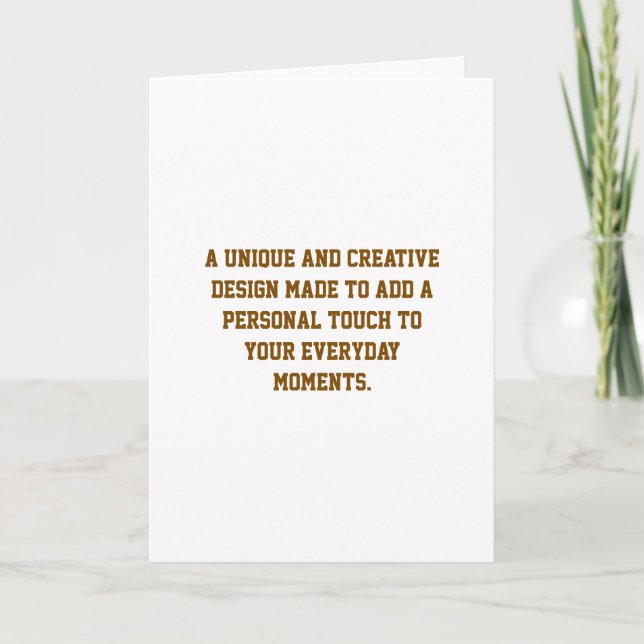 Create Your Own Standard 5" x 7" Folded Program Programme (Front)