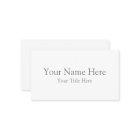 Create Your Own Standard Business Card