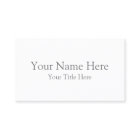 Create Your Own Standard Business Card