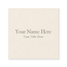 Create Your Own Standard Business Card