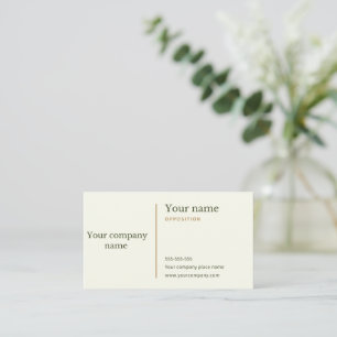 Create Your Own Standard Business Card