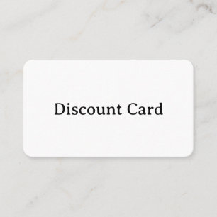 Create Your Own Standard Rounded 3.5" x 2.0" Discount Card