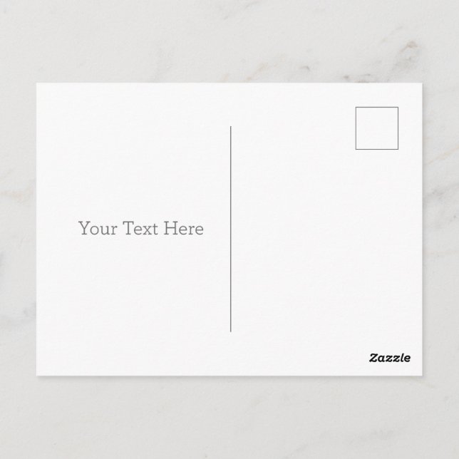 Post Card, Size: Standard Postcard, Paper: Signature Matte, Envelopes: None (Back)