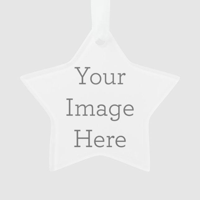 Acrylic Ornament, Acrylic Star Ornament (Front)