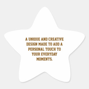 Create Your Own Star Sticker