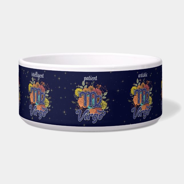 Create Your Own Starry Floral Virgo Zodiac (Front)