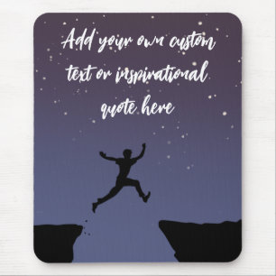 Create Your Own Starry Night Motivational Quote Mouse Pad