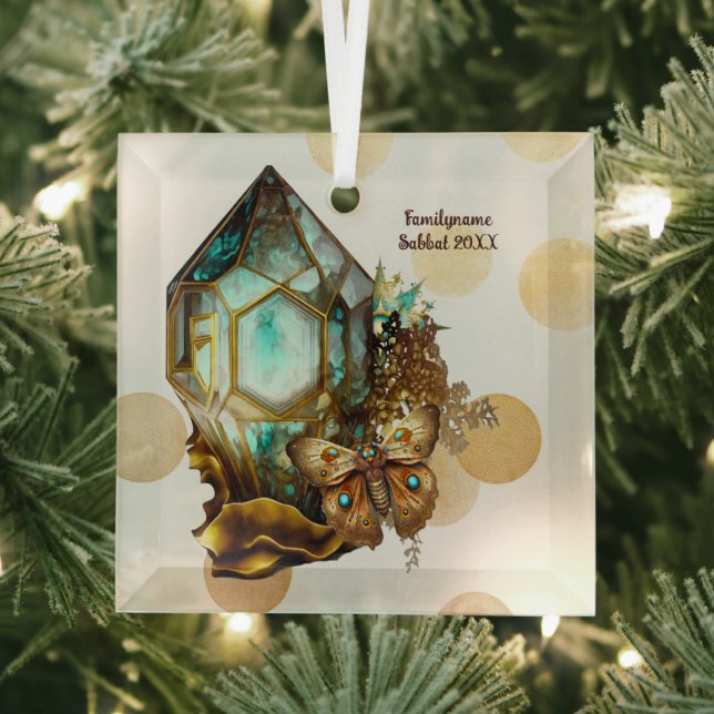 Create Your Own Steampunk Butterfly Crystal Glass Tree Decoration (Insitu)