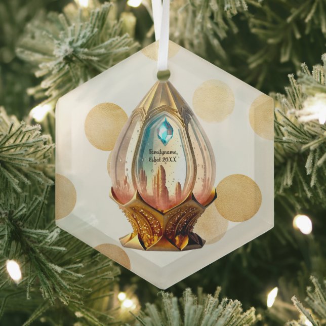 Create Your Own Steampunk Crystal Ball Lantern Glass Tree Decoration (Insitu)