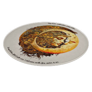 Create Your Own Steampunk Moon Goddess Cutting Board