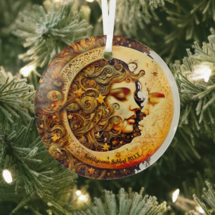 Create Your Own Steampunk Moon Goddess Glass Tree Decoration