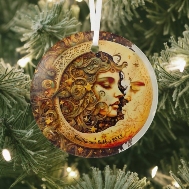 Create Your Own Steampunk Moon Goddess Glass Tree Decoration (Insitu)