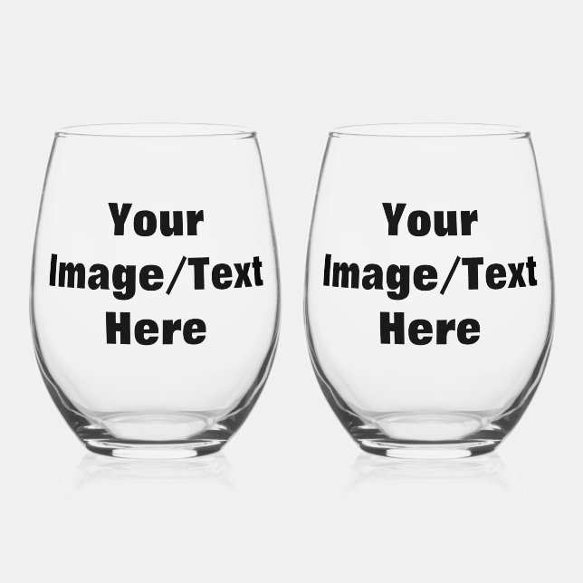 Create Your Own  Stemless Wine Glass (Front)