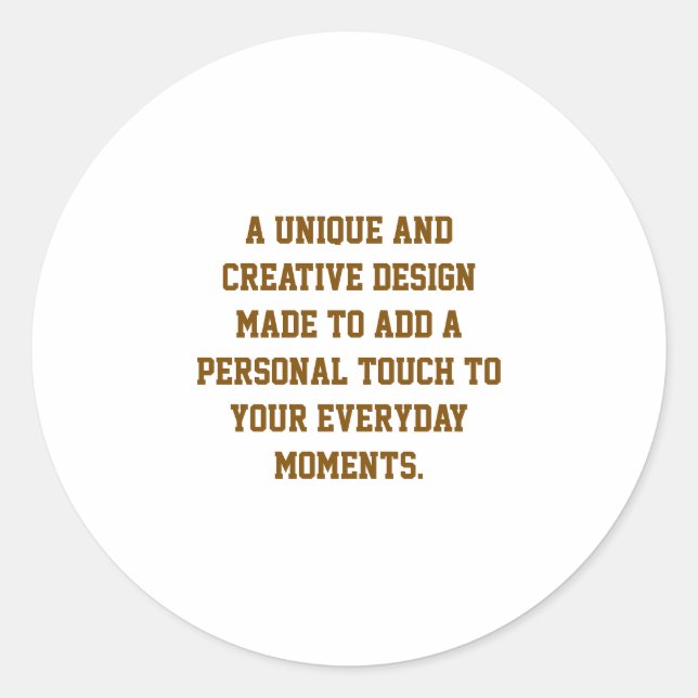 Create Your Own Sticker (Front)