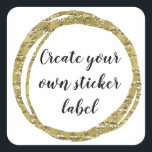 Create Your Own Sticker Label<br><div class="desc">Create your own sticker label with your own font,  text,  and background colour!</div>