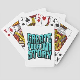 Create Your Own Story - Black Outline Playing Cards