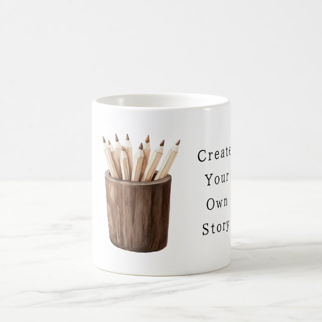 Create Your Own Story Pencils Coffee Mug (Center)