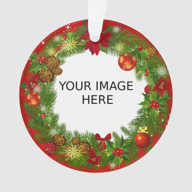 Create Your Own Stylish and Cute Photo Ornament (Front)