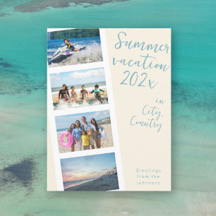 Create your own summer vacation photo Postcard