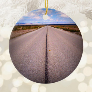 Create Your Own Summer Vacation Two-Sided Photo Ceramic Tree Decoration