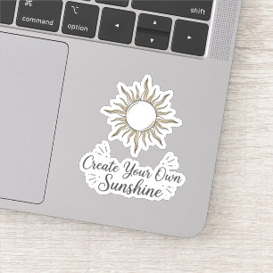 Create Your Own Sunshine Boho Sun Sticker