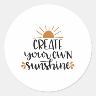 Create your own Sunshine Classic Round Sticker