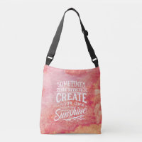 Create Your Own Sunshine Hand Lettered Pink Paint