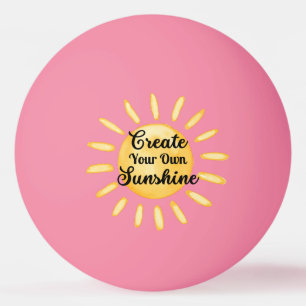 Create Your Own Sunshine Personalised Name Ping Pong Ball