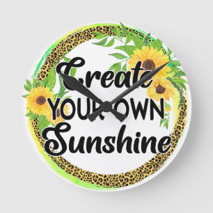 Create Your Own Sunshine Round Clock