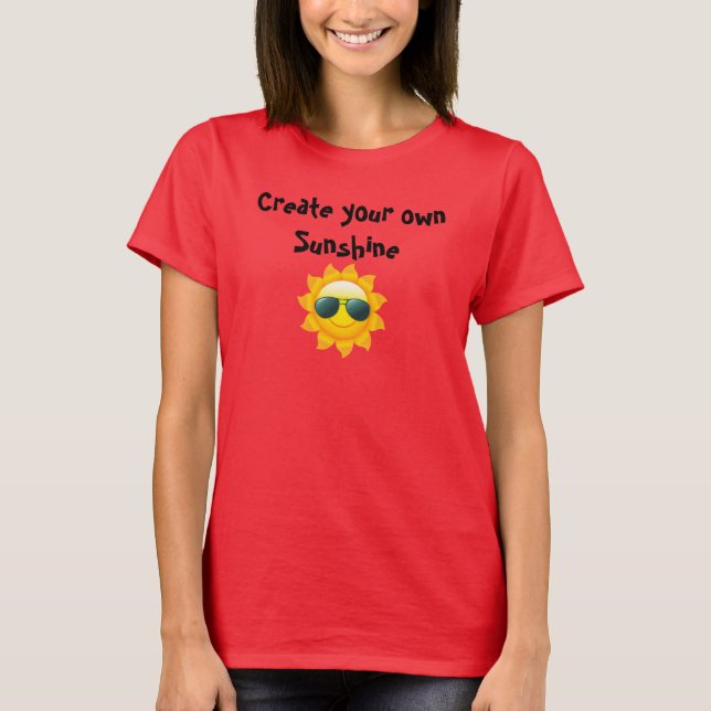 Create your own Sunshine short sleeve t-shirt (Front)