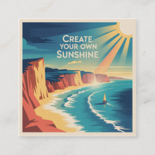 Create Your Own Sunshine Square Business Card