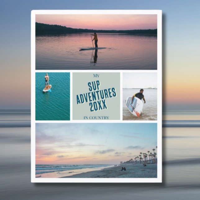 Create your own SUP paddling summer photo Postcard (Creator Uploaded)