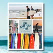 Create your own surf surfing summer photo Postcard