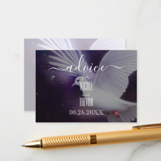Create Your Own Surreal Painted Dove Advice Card