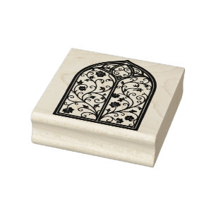 Create Your Own Tall Ornamental Ivy Vine Arch Rubber Stamp