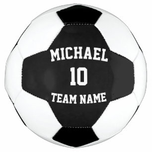 Create Your Own Team Name Number Soccer Ball