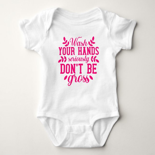Create your own text and design :-) baby bodysuit (Front)