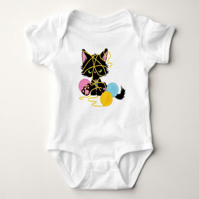 Create your own text and design :-) baby bodysuit (Front)