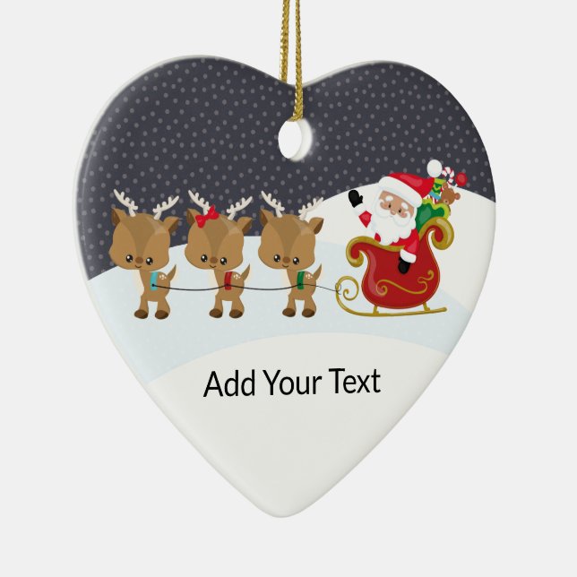 Create your own text and design :-) ceramic orname tree decoration (Right)