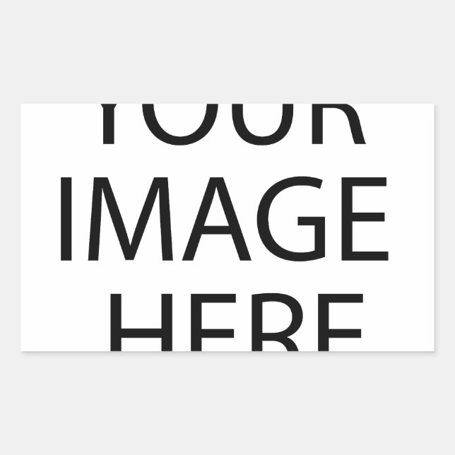 Create your own text and design :-) rectangular sticker (Front)