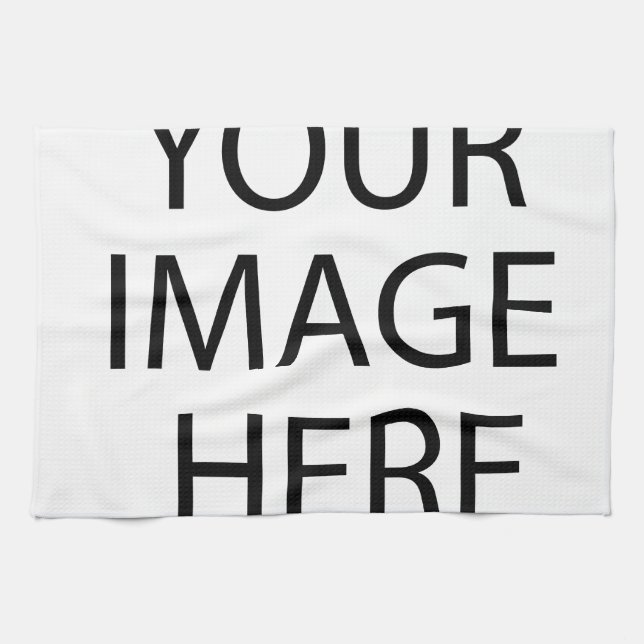Create your own text and design :-) tea towel (Horizontal)