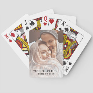 Create Your Own Text Photo Playing Cards
