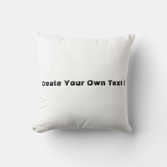 Create Your Own Text Printed Fabric Cotton-Pillows Cushion (Front)